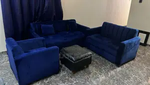 Fairly Used Wooden 3-2-1 Sofa Set for Sale in Ikotun
