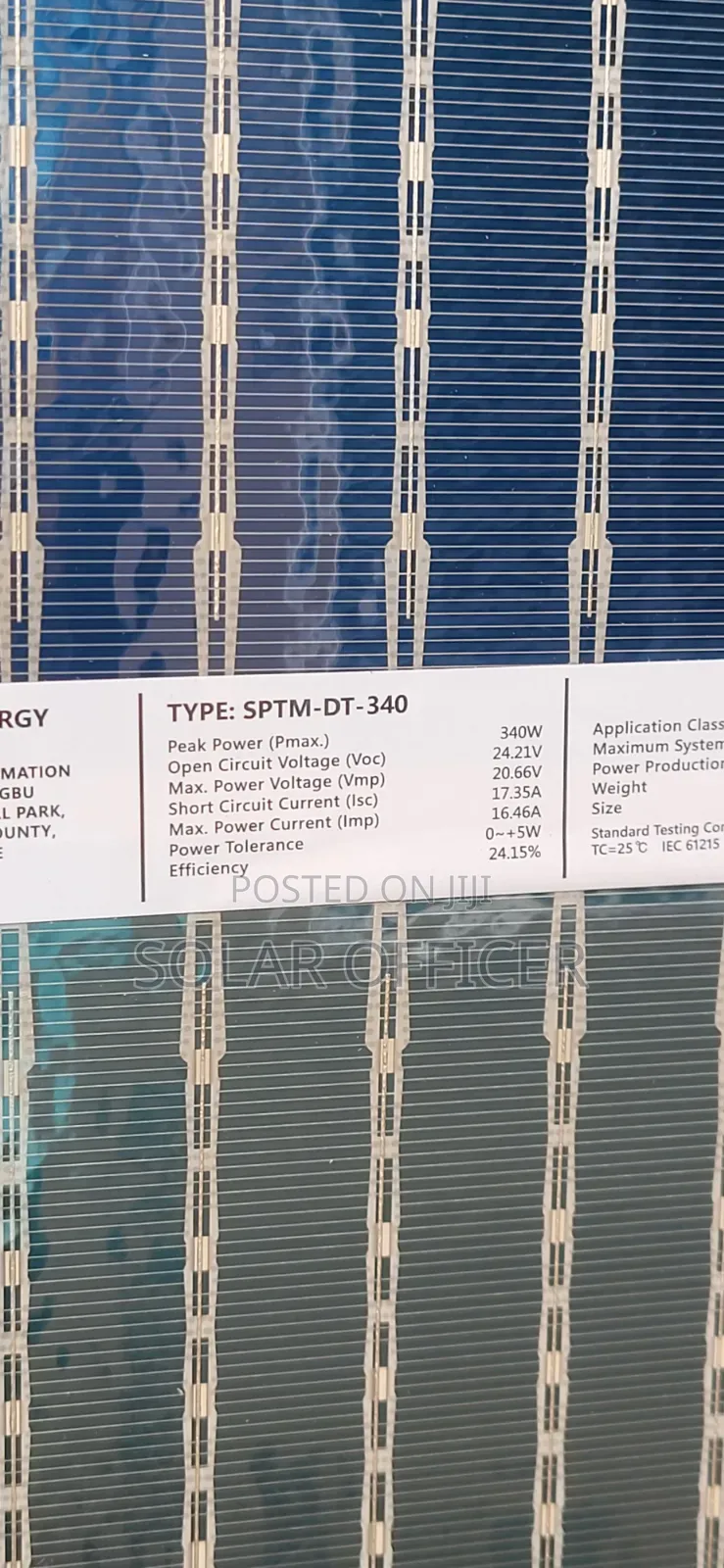 Biefacial High Efficiency Solar Pannels