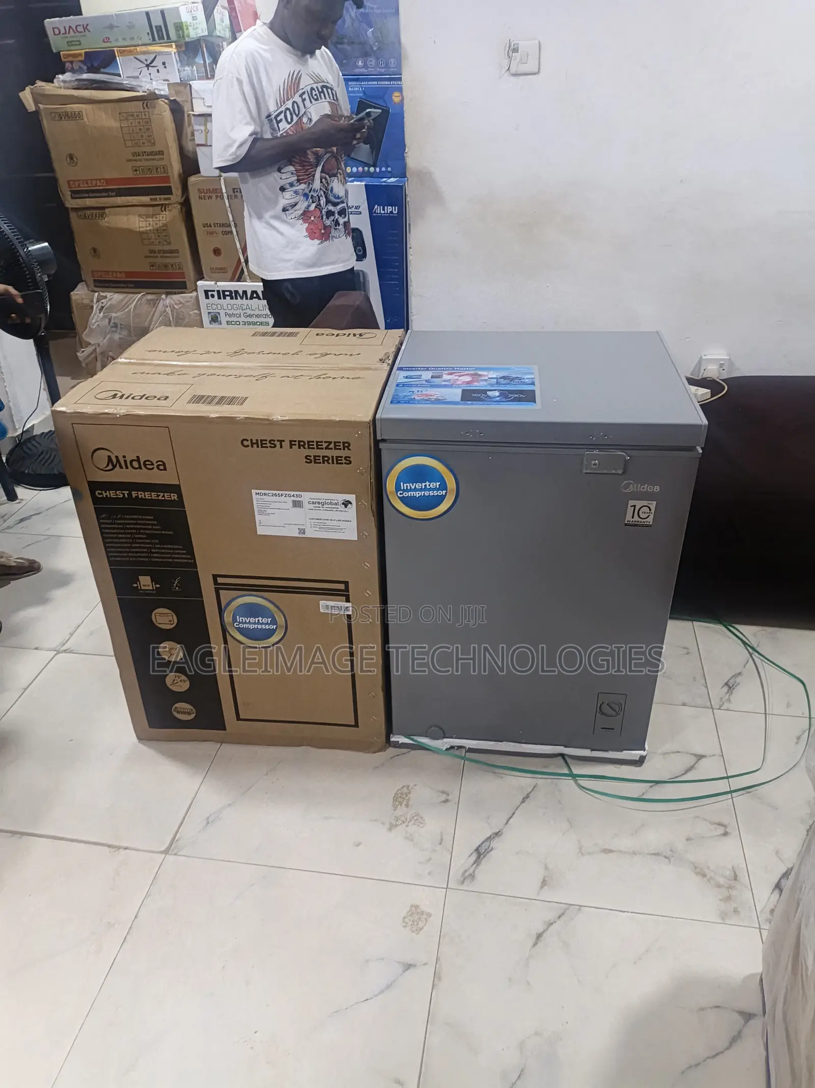 Original Midea 142l Freezer (Fast Freeze Inverter Tech)