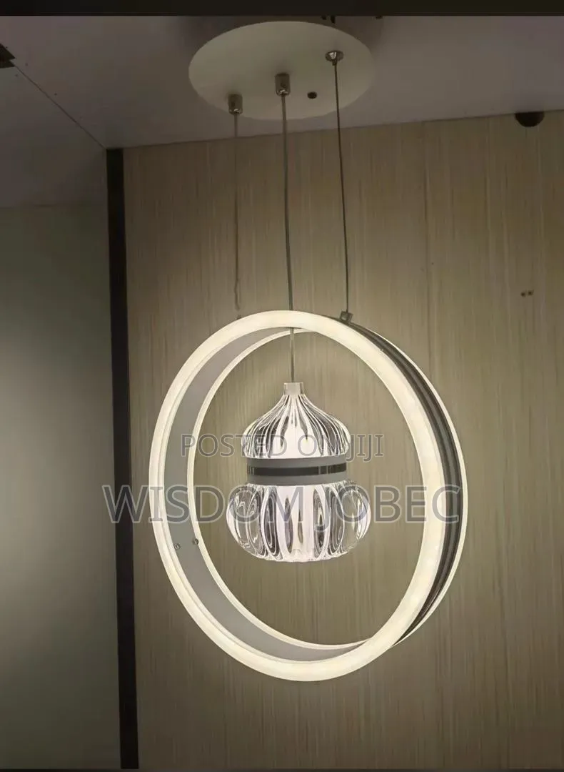 Modern Black, Gold-Tone Led Chandelier
