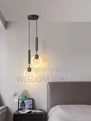 Modern Black, Gold-Tone Led Chandelier