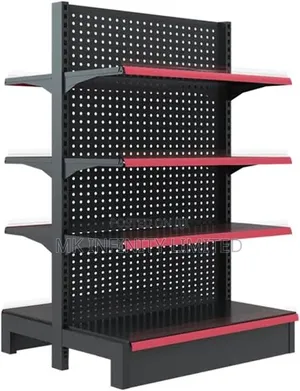 Stylish Black Supermarket Shelves