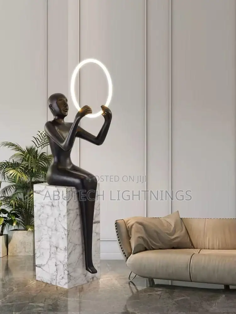 Humanoid Sculpture Floor Lamp.