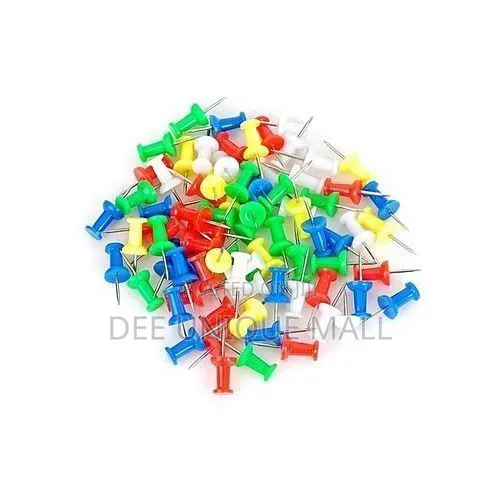 Multi Color Pushpin for Wig Making, Stationaries E.T.C. 100 PCS