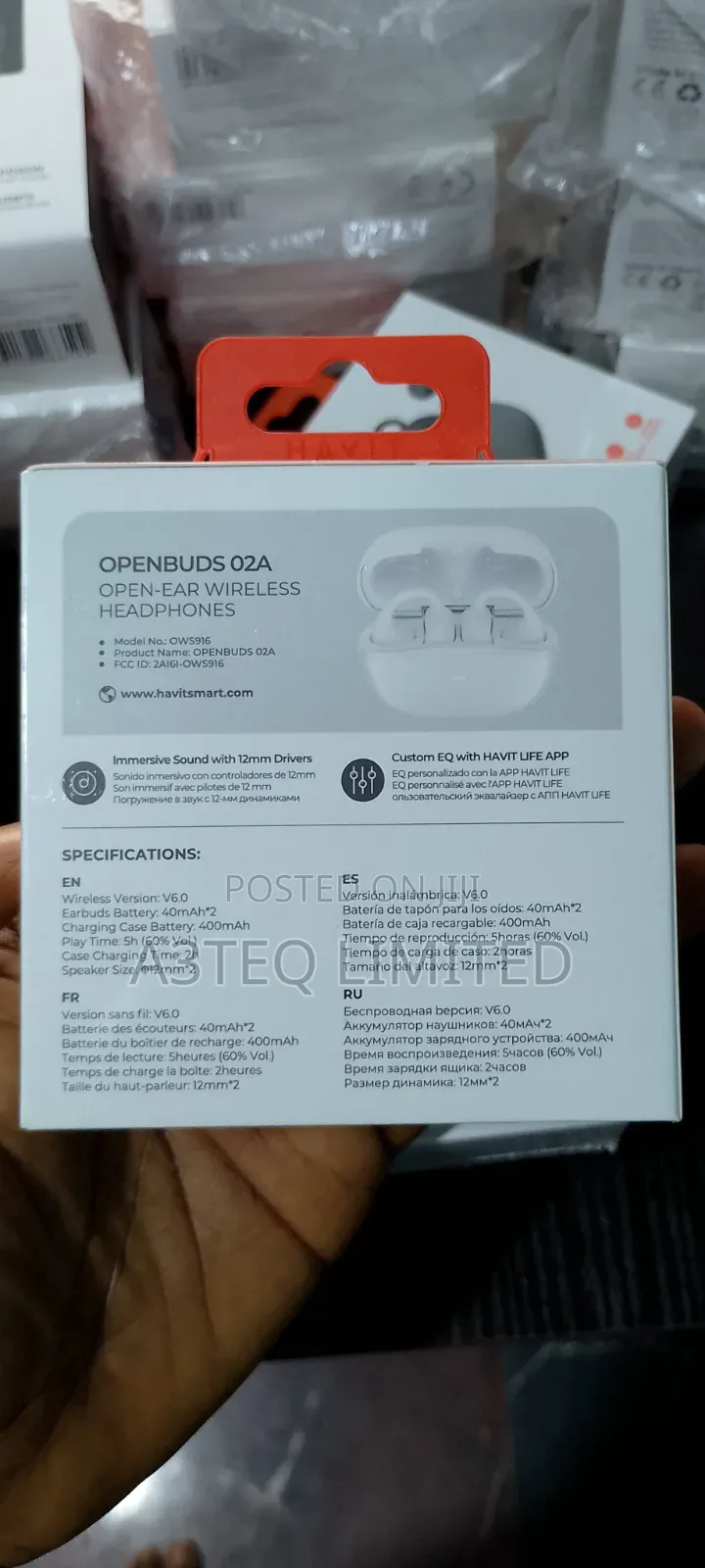Havit Open-ear Wireless Headphones, Openbude, 02a
