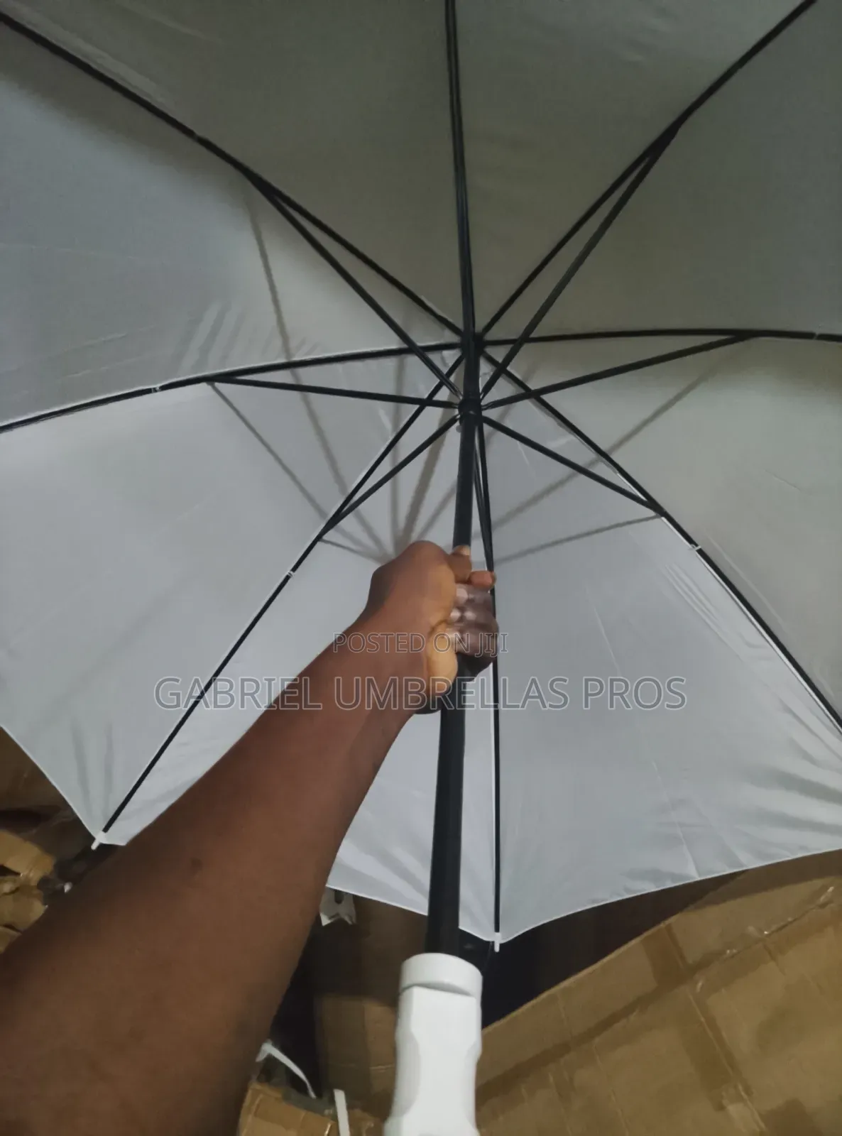 White Foam Handle Automatic 75cm