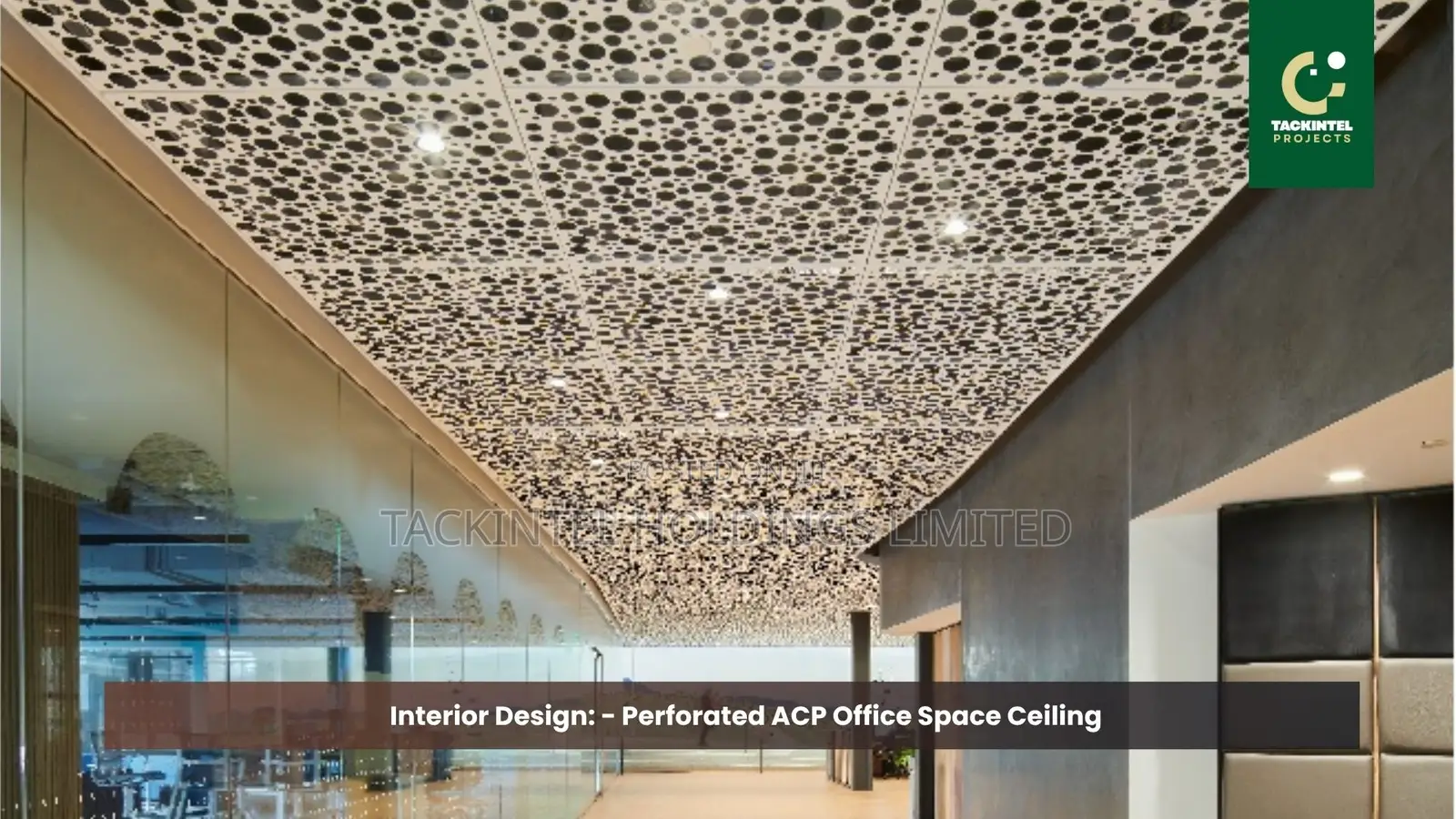 Perforated Acp (Alucobond) Ceiling for Office Space