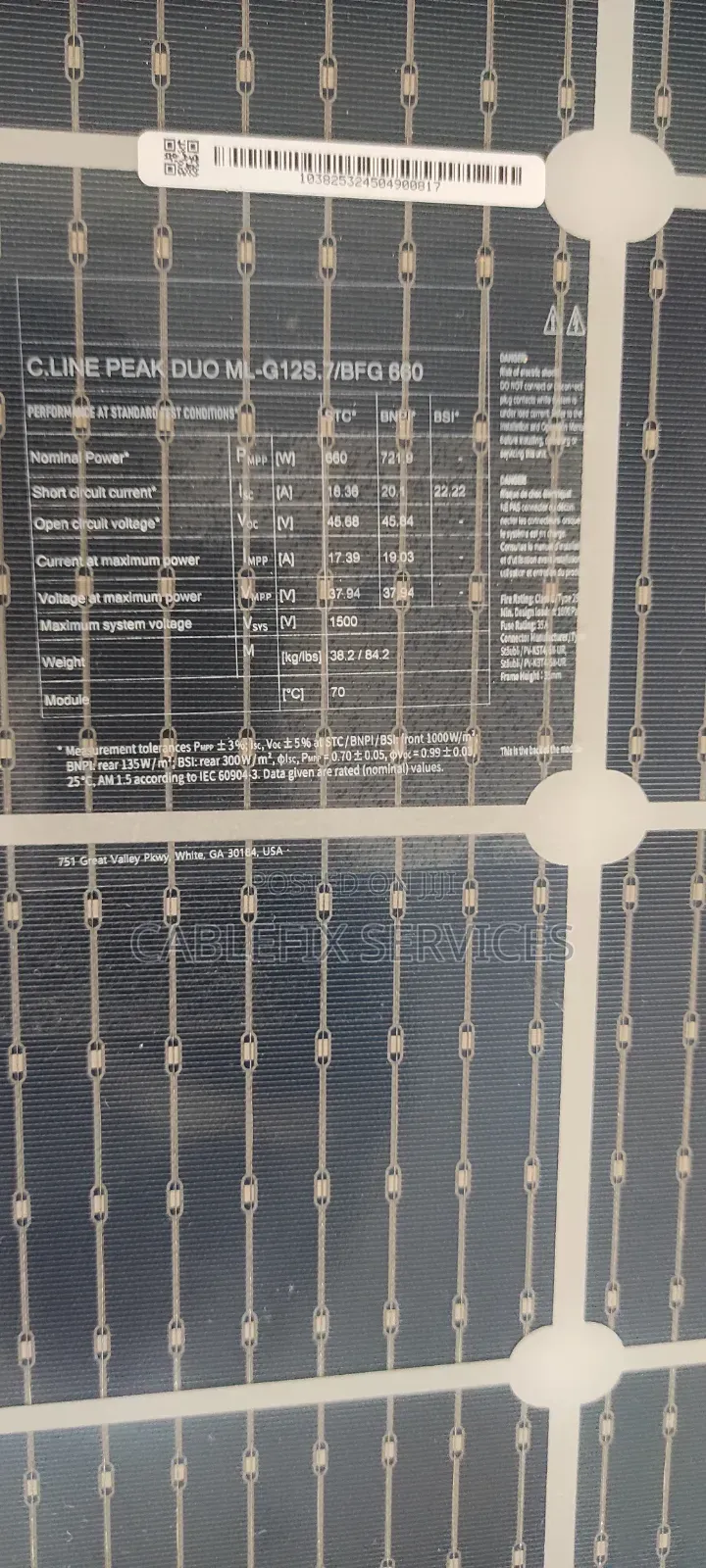 Jinko 620watts Bifacial Solar Panels.