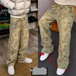 Oversized Printed Baggy Jeans