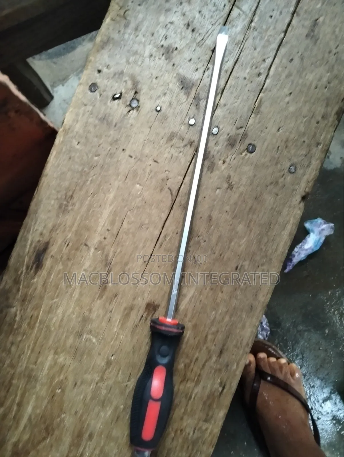 Big Long Flat Screw Driver