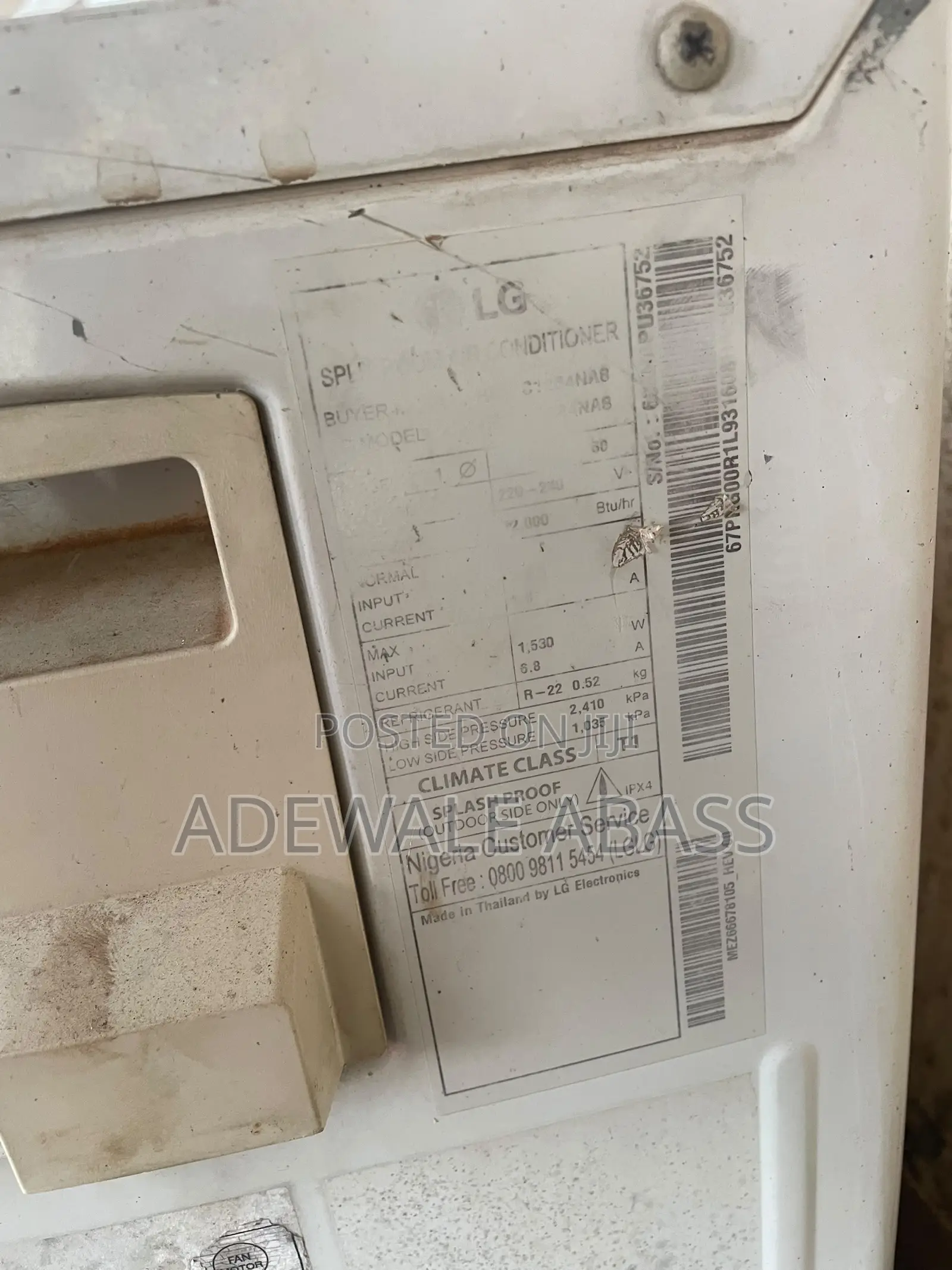 Lg Ac 1.5hp