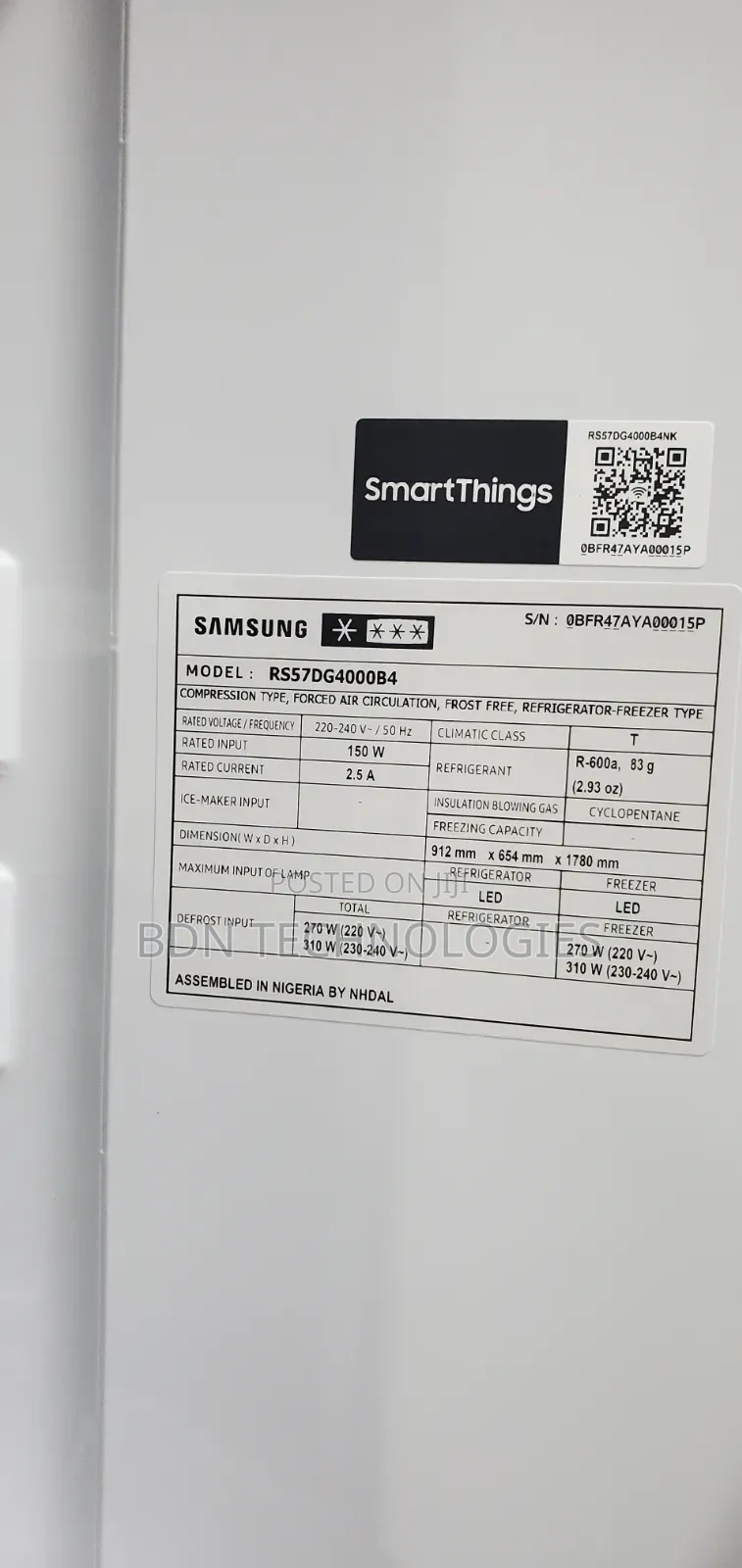 Samsung Side-by-Side Refrigerator