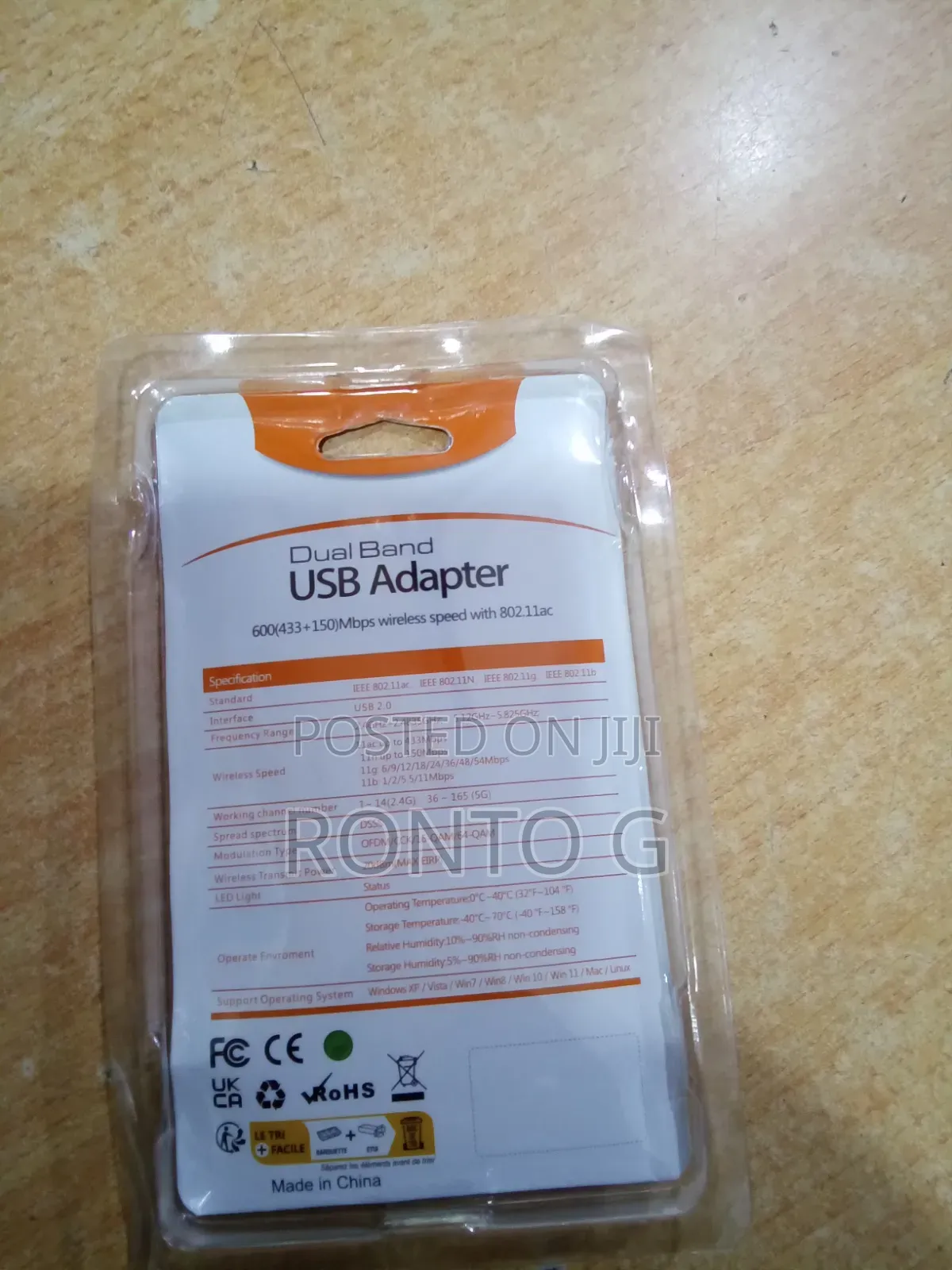 Wi-Fi Wireless Adaptor 600mbps