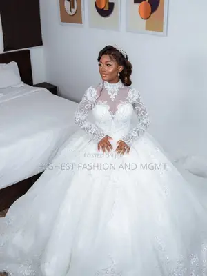 Elegant Turtleneck Ball Gown - Style 832