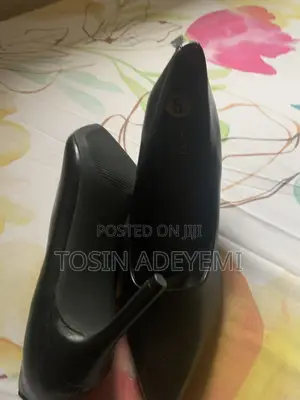 A Black Covered Heel
