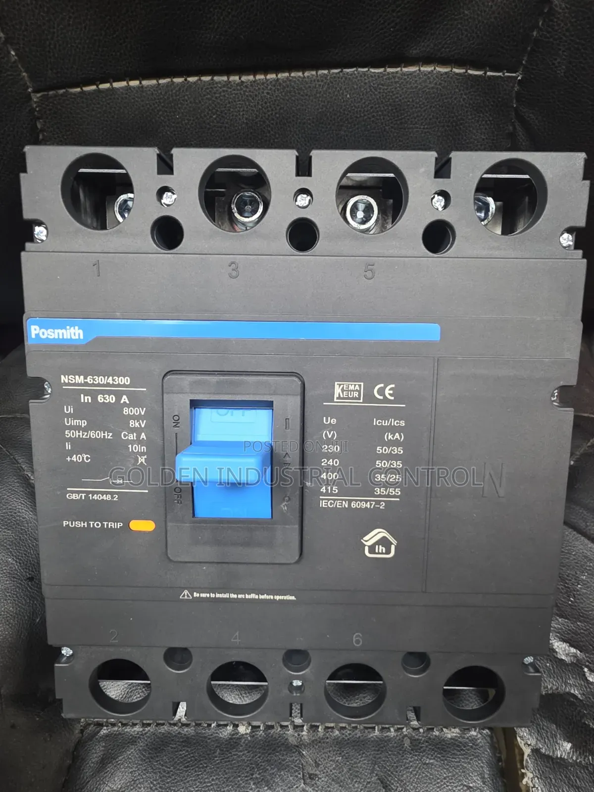 630a 4pole Posmith Breaker