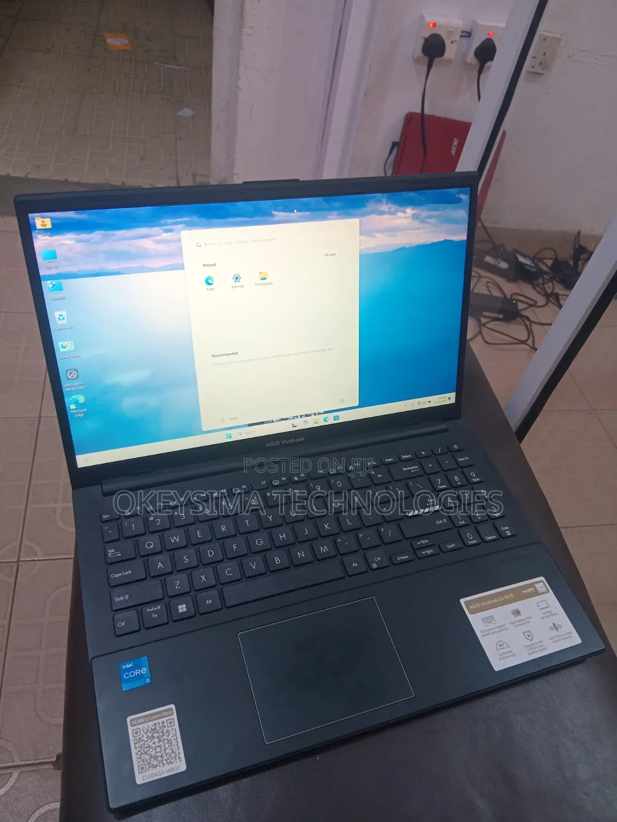 Laptop Asus 8GB Intel Core i3 SSD 128GB