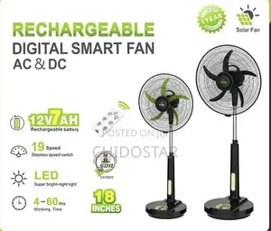 Iwin Rechargeable 18” Digital Smart Fan – Iw-5568