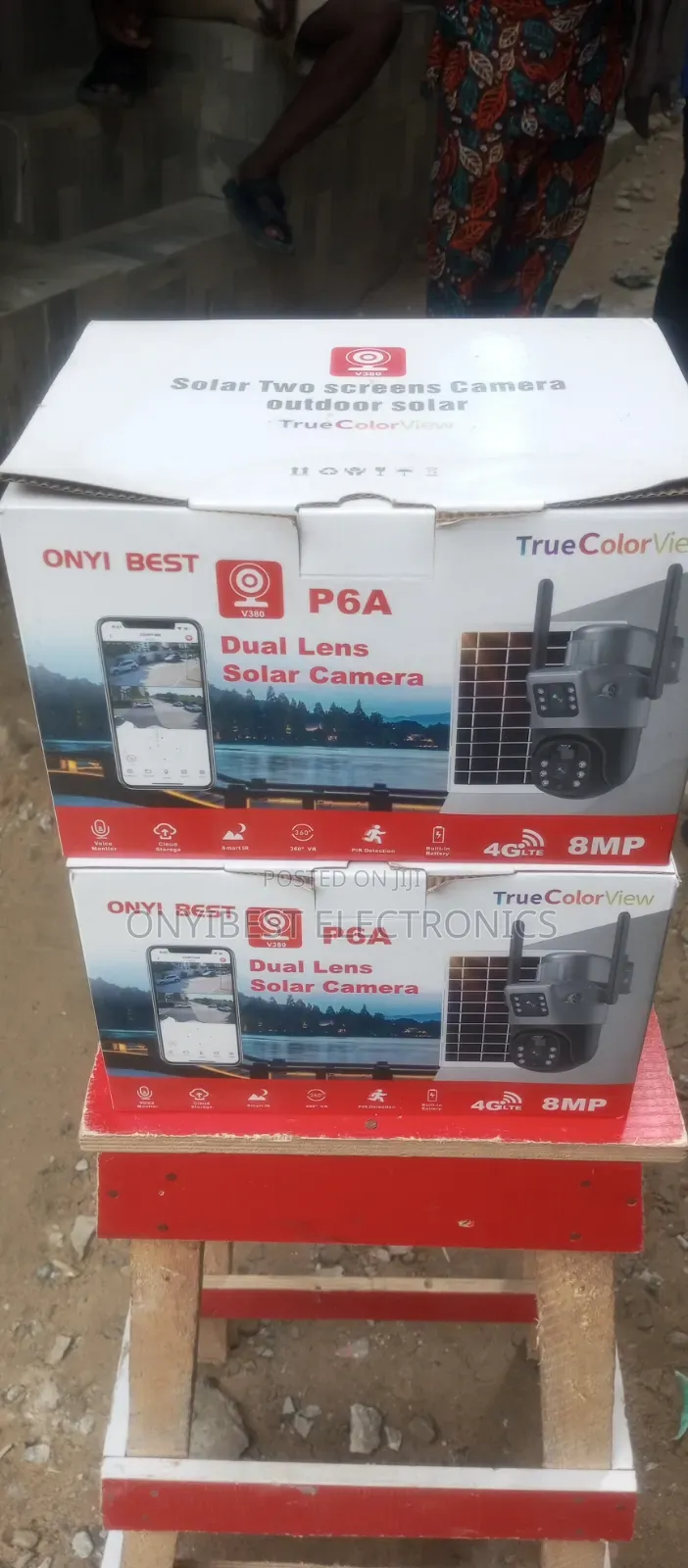 2 Lens Solar Cc Tv Camera