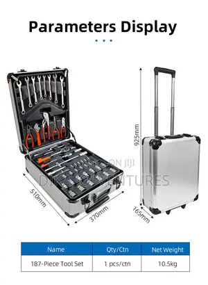 Set Of 187pcs Manual Mechanic Ratchet Wrench Socket Combination Tools