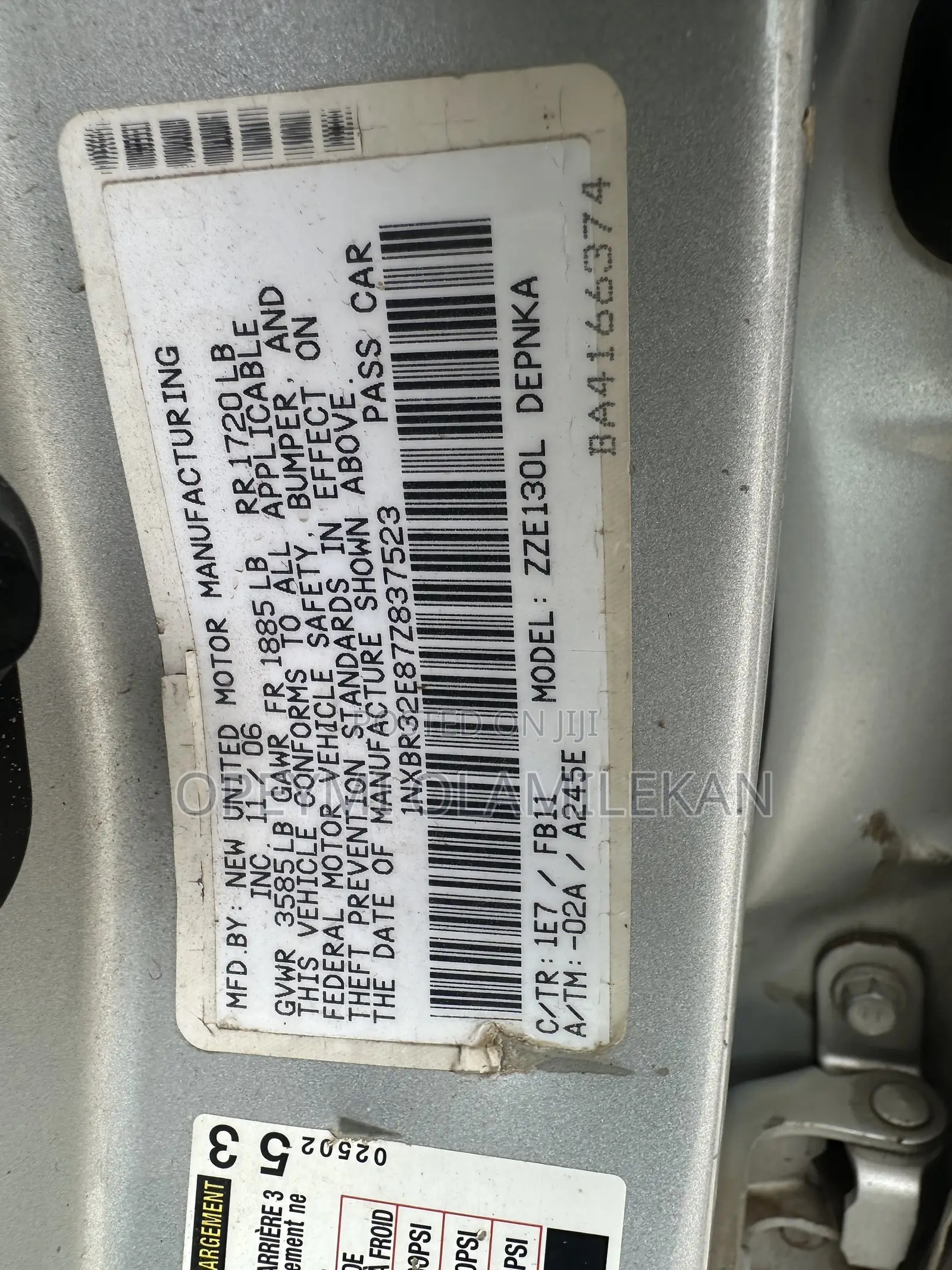 Toyota Corolla LE 2007 Silver
