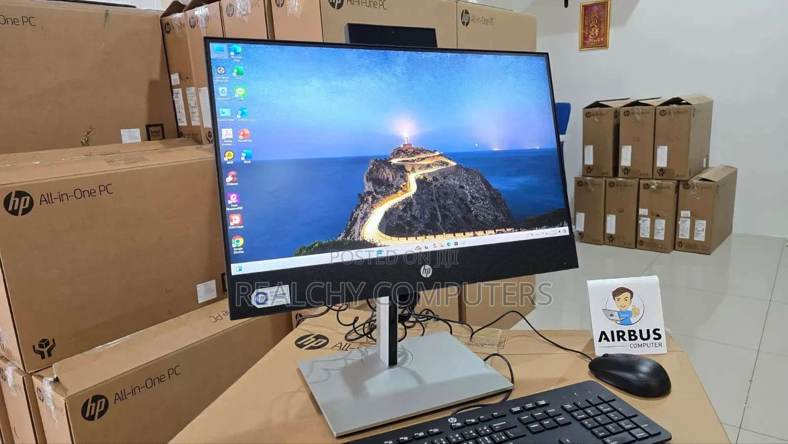 New Desktop Computer HP ProOne 400 G3 8GB Intel Core i5 SSD 512GB