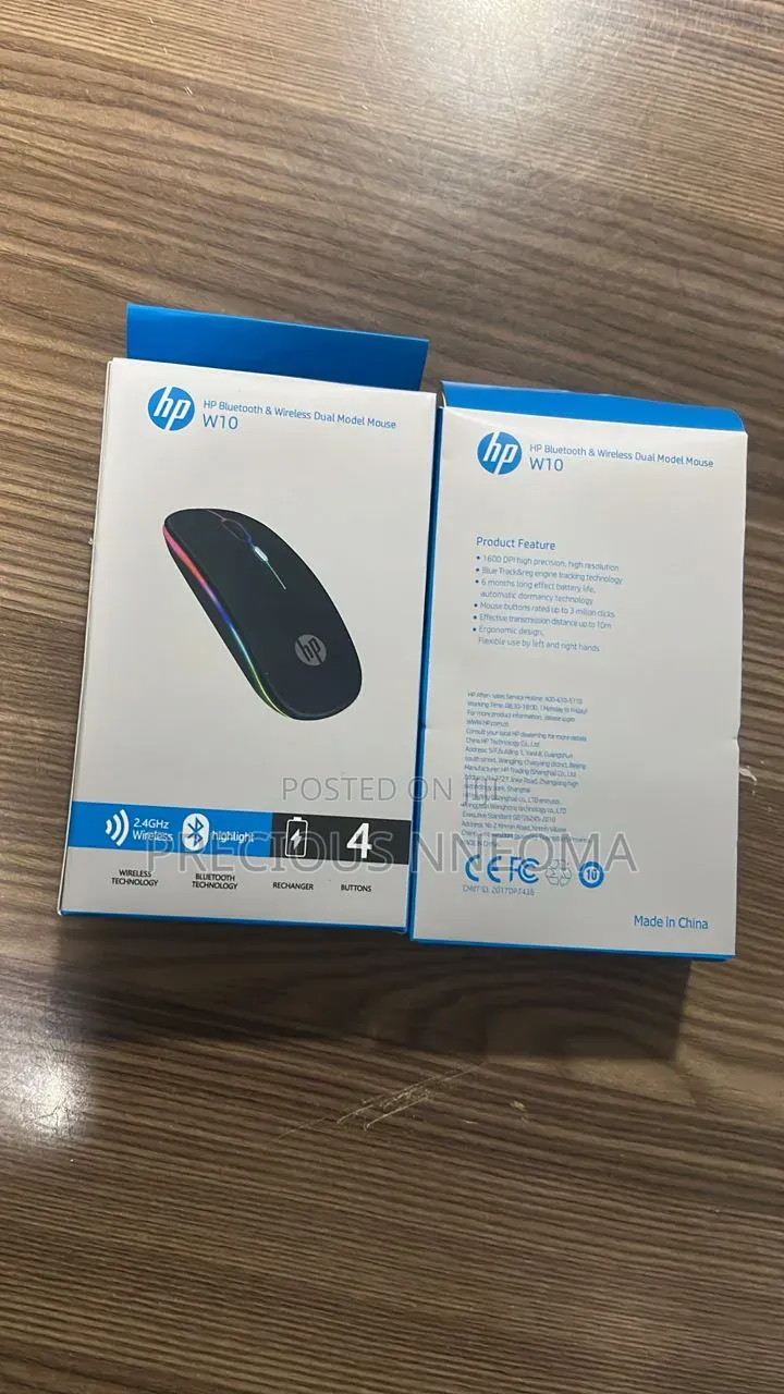 Bluetooth Rechargeable Mouse, Hp W10 and Logitech M150