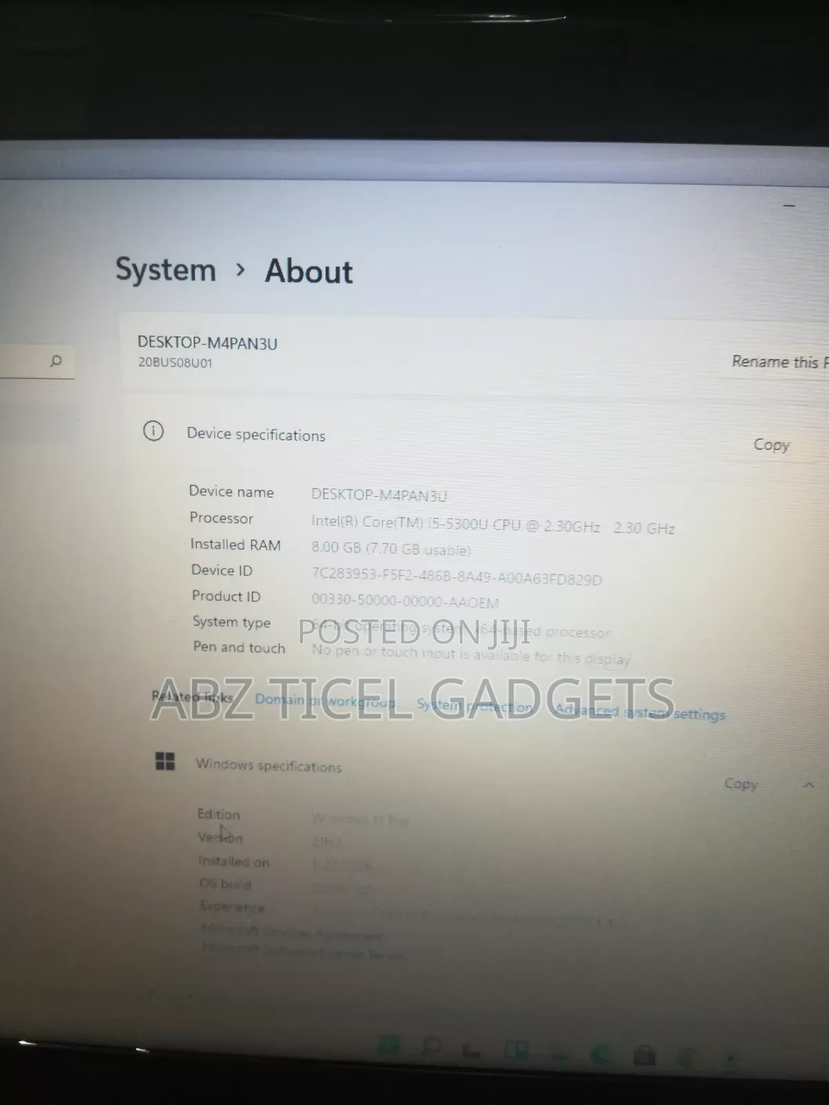 Laptop Lenovo ThinkPad T450 8GB Intel Core i5 SSD 128GB
