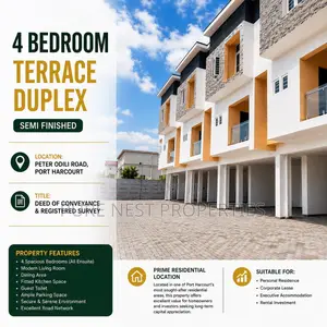 Furnished 4bdrm Duplex in Peter Odili Road,, Port-Harcourt for sale