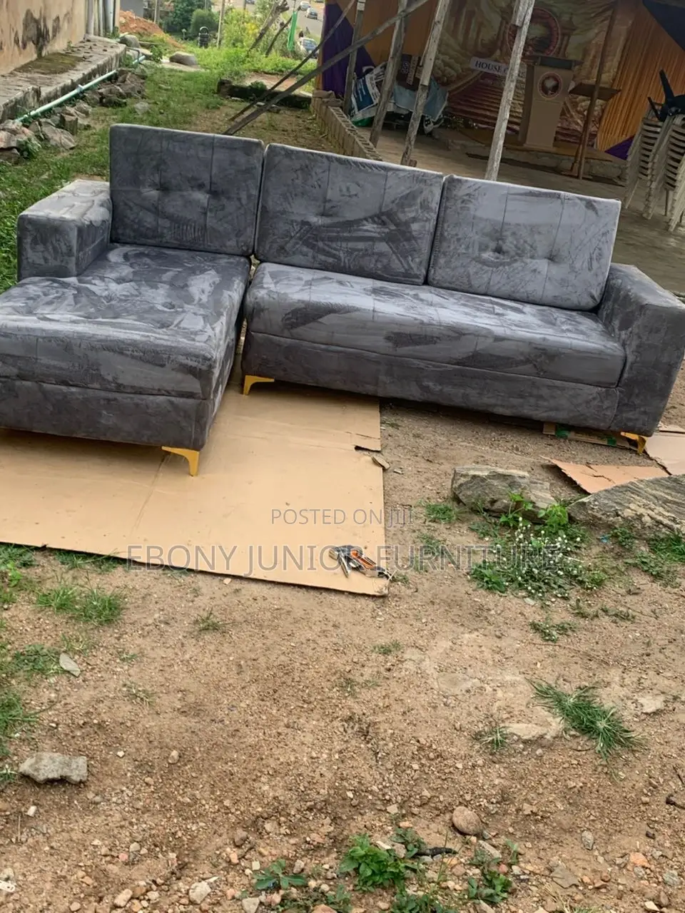 L Shape Fabrics Sofa
