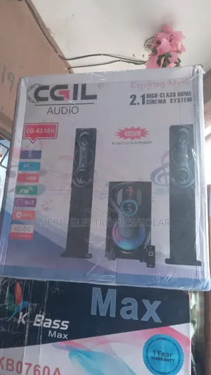 Home Theatre With 2 Longside Speakers and Loud Bass