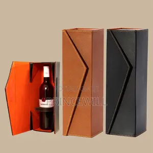 Vintage Pu Leather Wine Gift Box