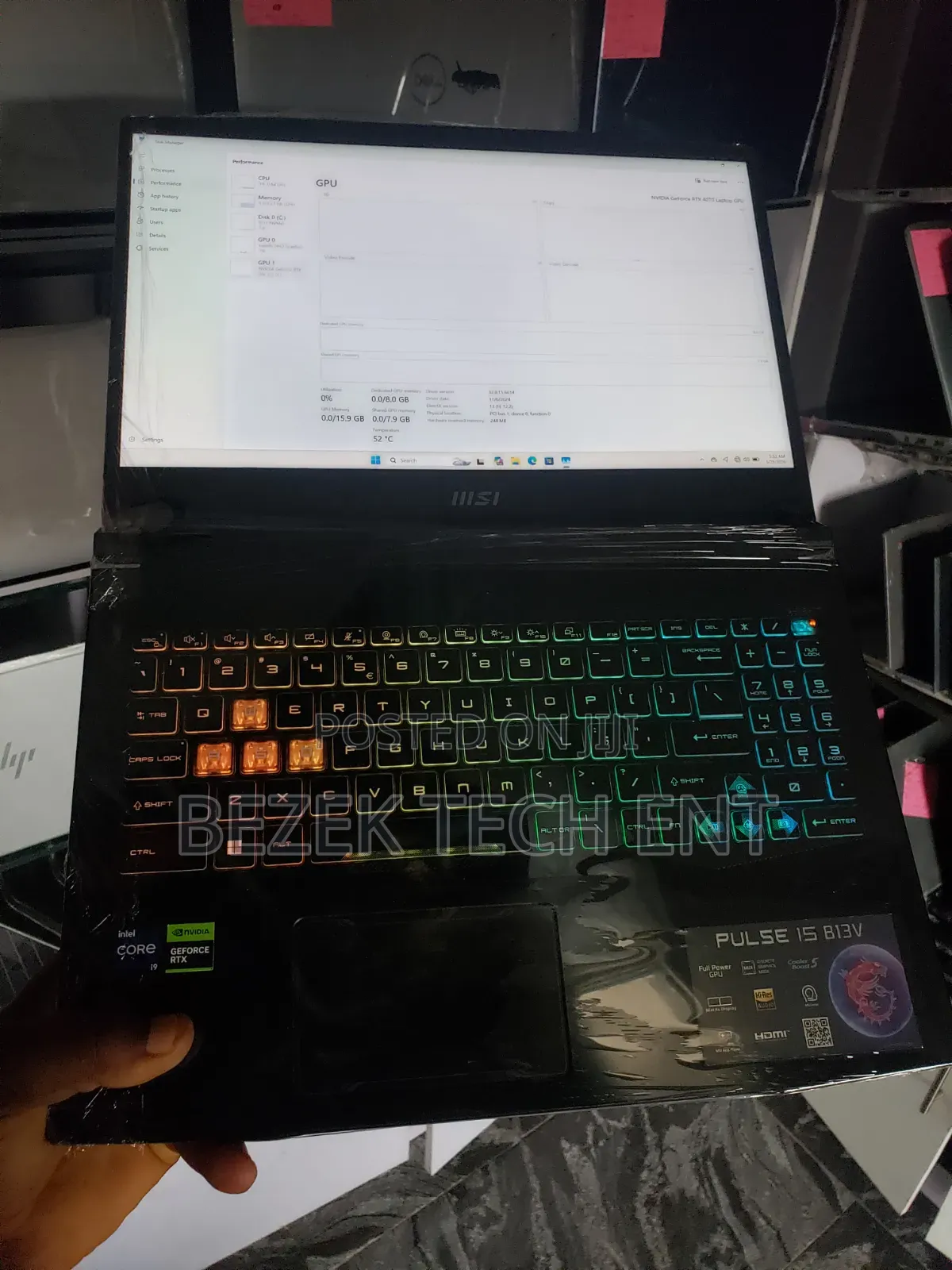 New Laptop MSI Pulse GL76 16GB Intel Core i9 SSD 1T