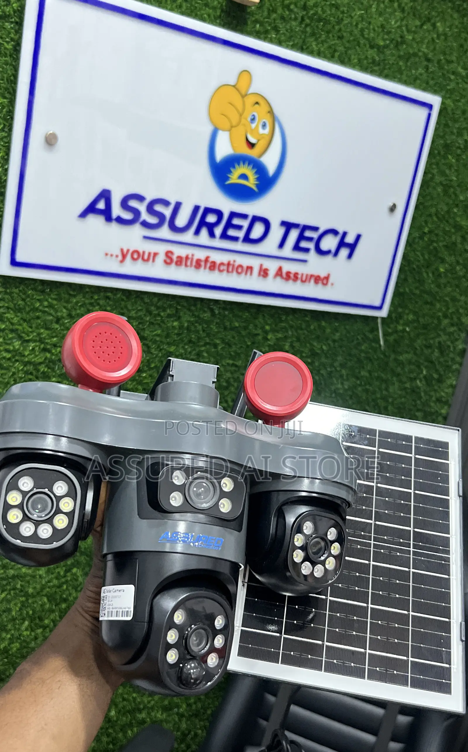 V380 3 Lense PTZ Solar 4g Camera