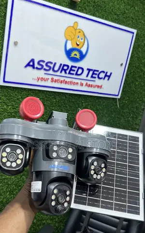 V380 3 Lense PTZ Solar 4g Camera