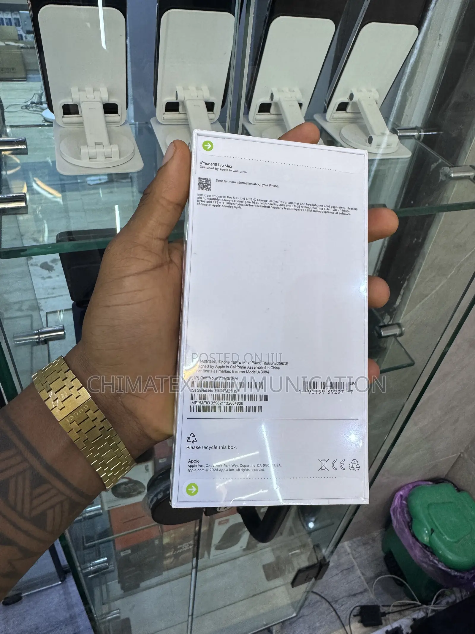 New Apple iPhone 16 Pro Max 256 GB Black