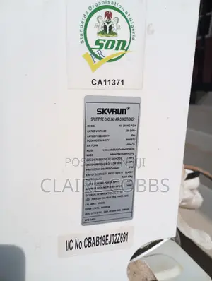Skyrun 1hp Non-inverter A/C Used