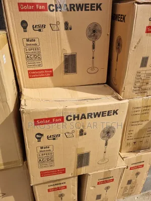 Ac/Dc Solar Fan Charweek 16inch