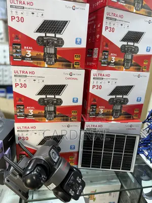 3 Lens V380 Pro CCTV PTZ Solar Camera