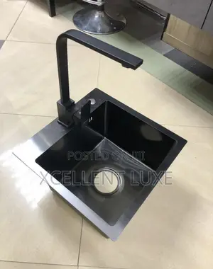 40cm Single Bowl Coated Kitchen Sink and Mixer Tap