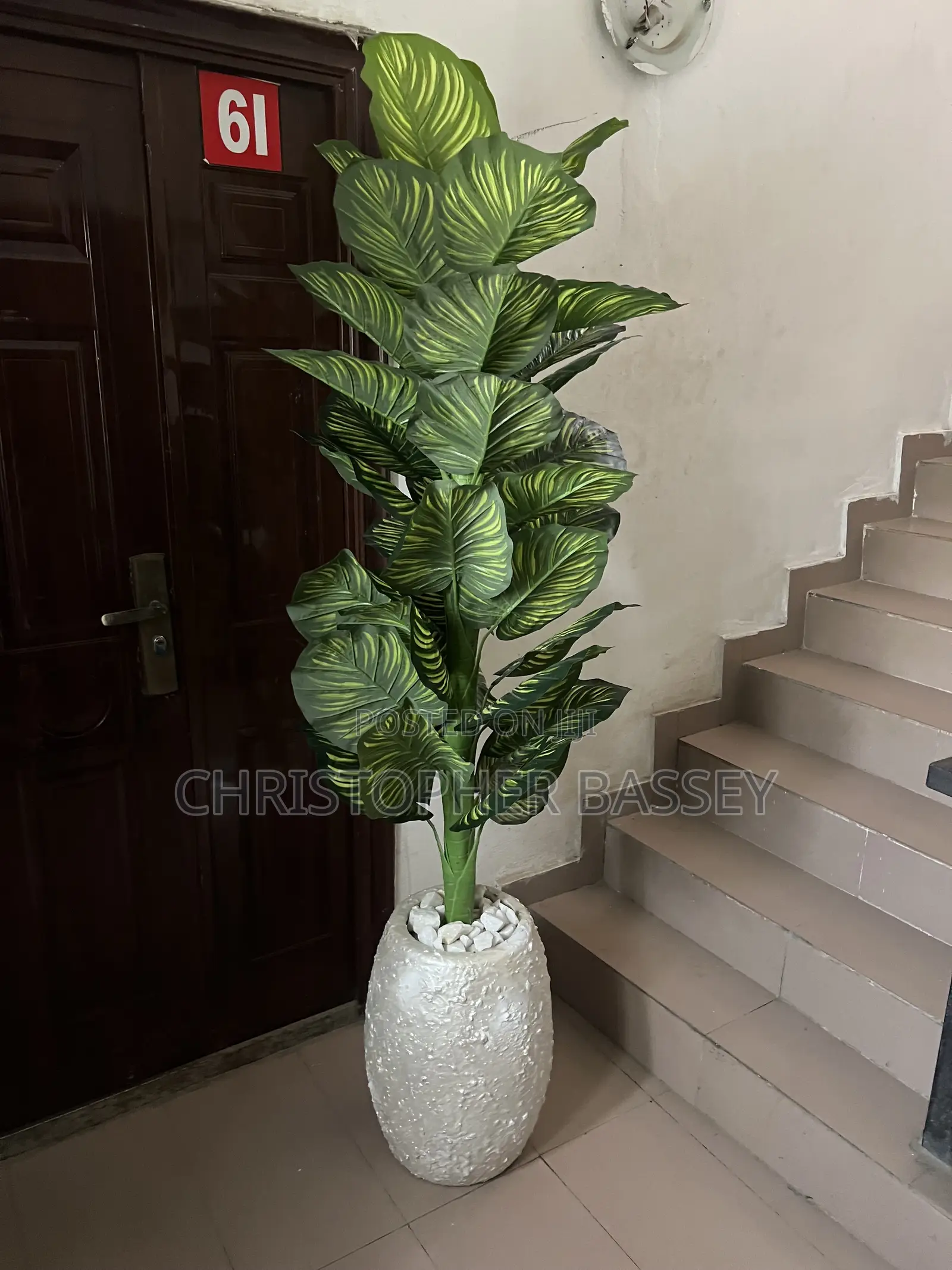 Vase and Artificial Flowers