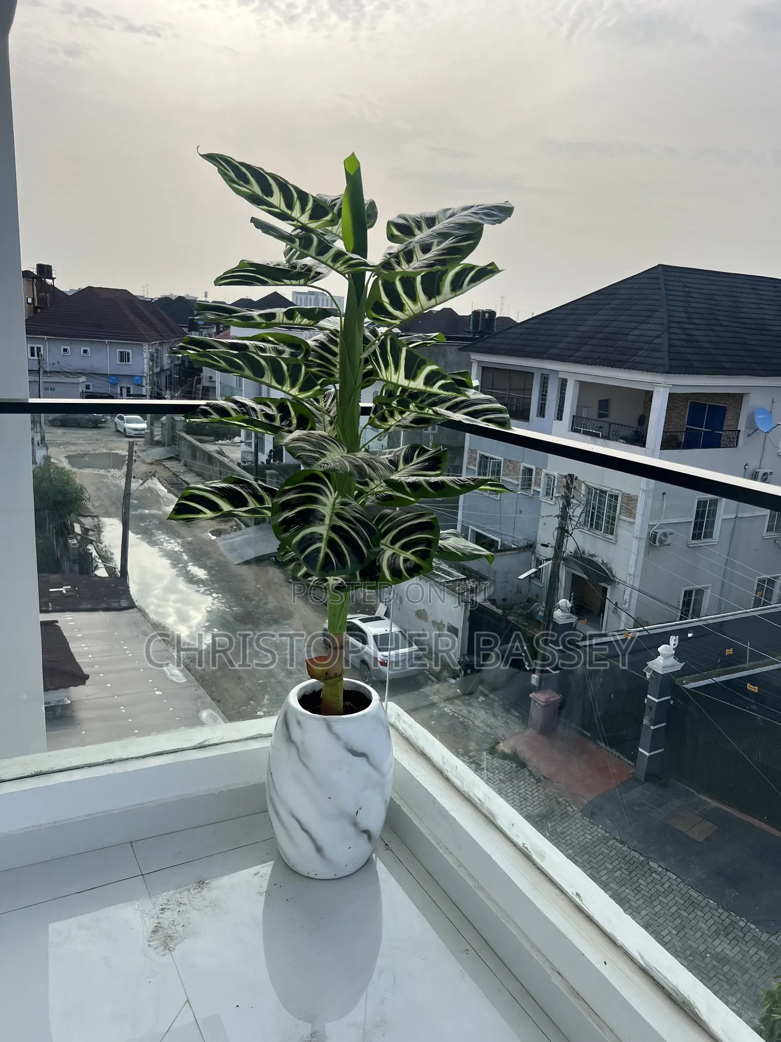 Vase and Artificial Flowers