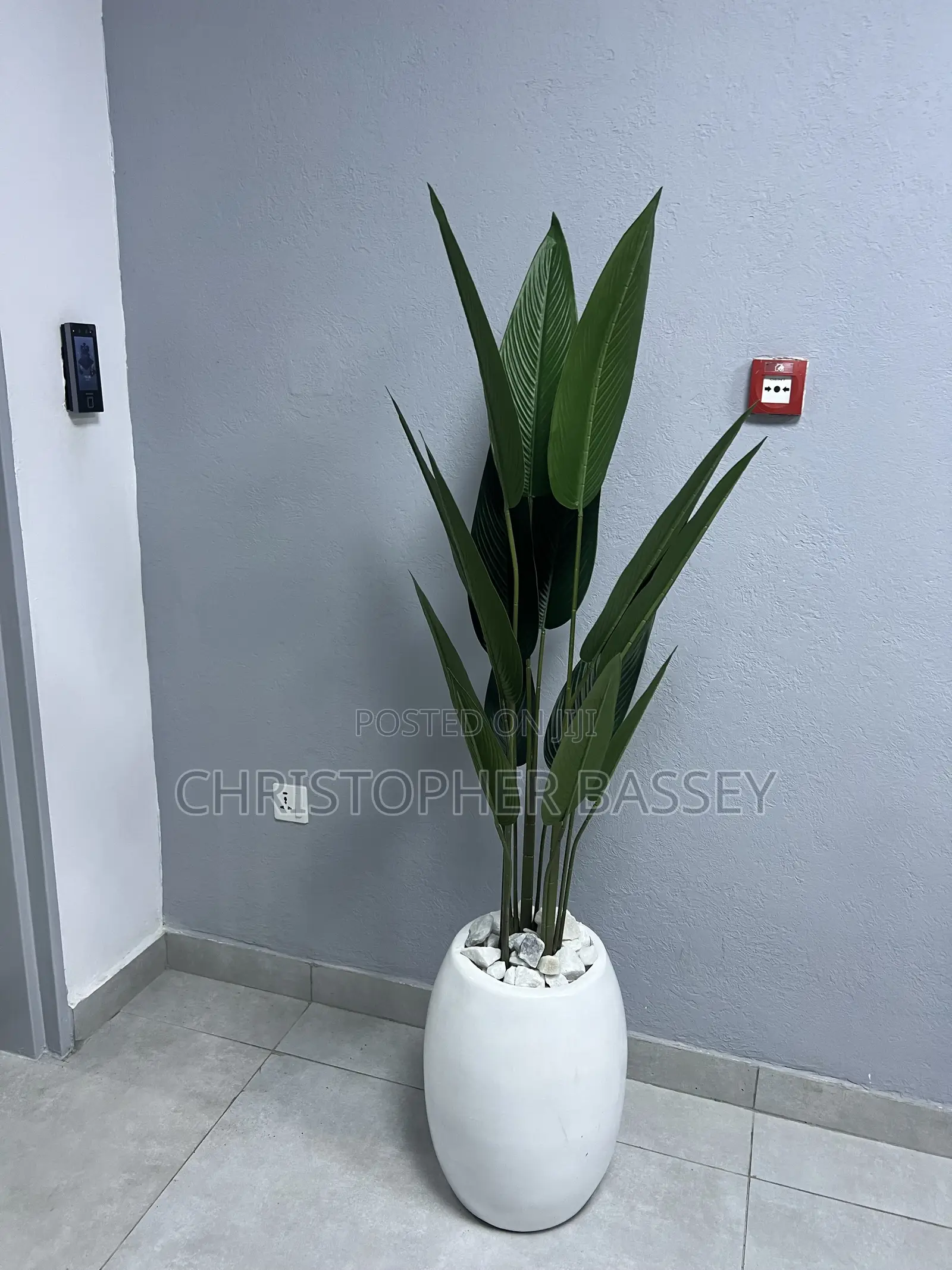 Vase and Artificial Flowers