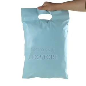 Blue Courier Bag With Handle