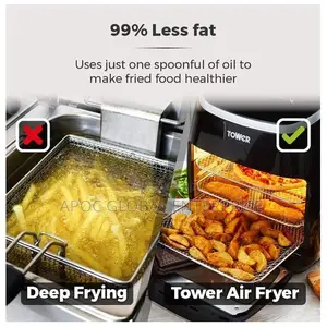 Tower Xpress Pro 11l 5-in-1 Digital Air Fryer Oven With Rotisserie