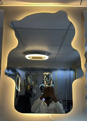 Premium Irregular Wavy Led Smart Mirror – Unique Asymmetrical Design!