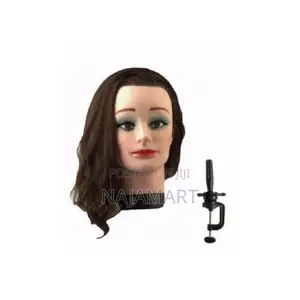 Plastic Mannequin Head With Clamp for Hair Practice