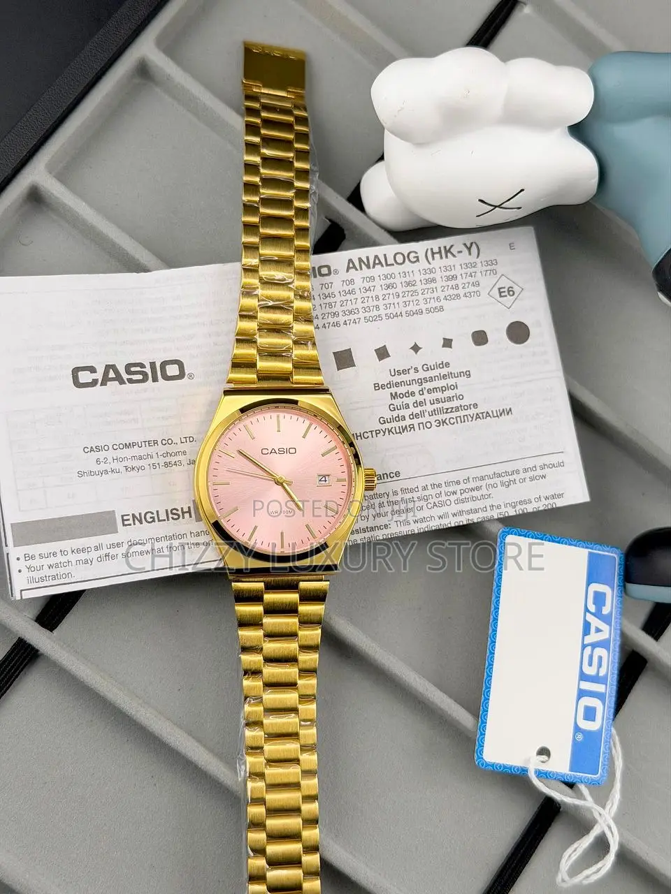 Casio Quality Men Chain Strap Wristwatch