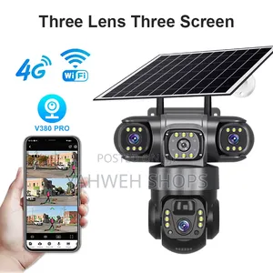 4g 3 Lens Solar Monitoring Camera