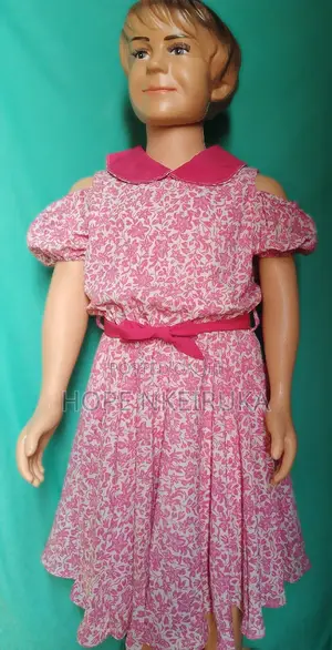White and Pink Flowered Dress